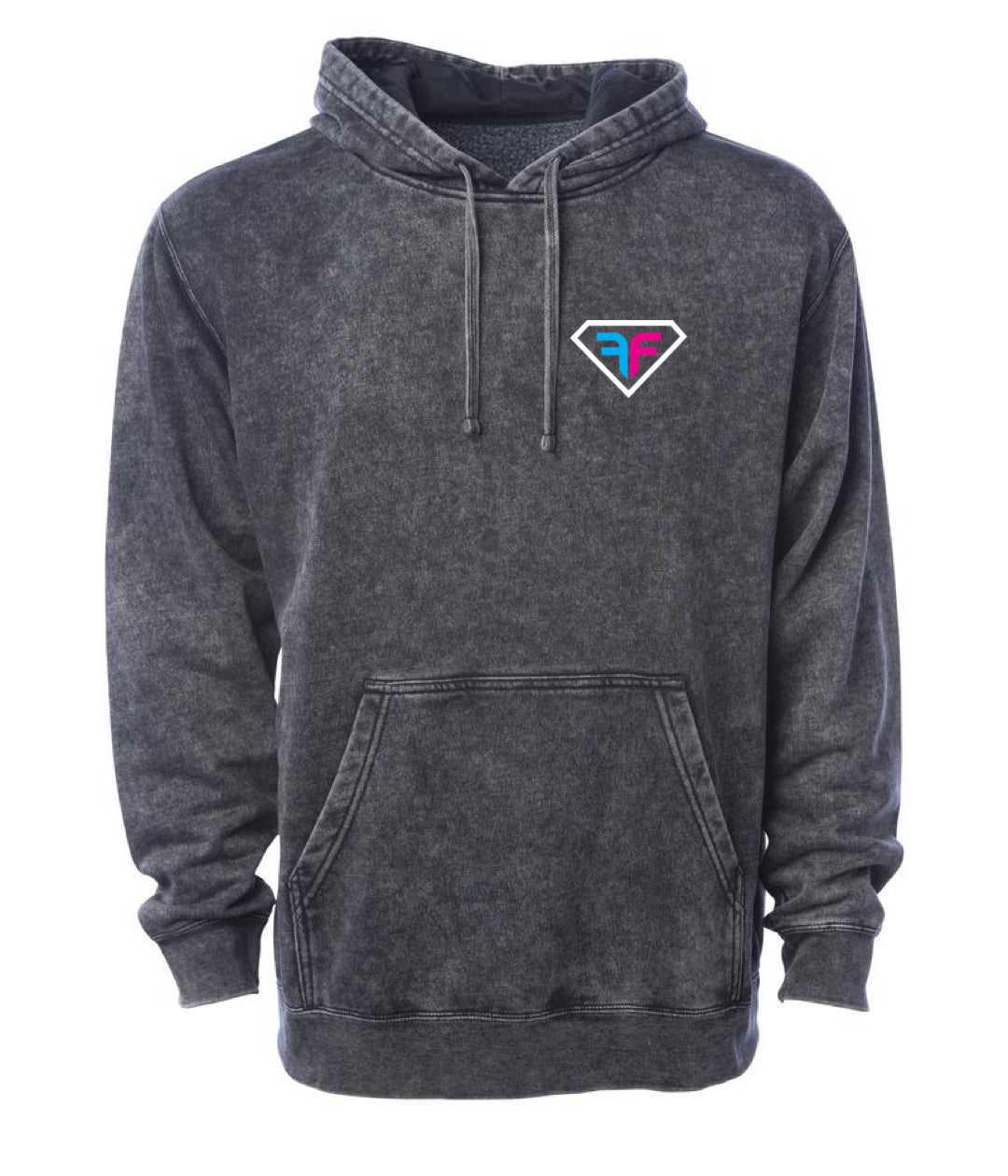 Sweat à capuche délavé à la coupe ajustée et tendance - « Le choix de Danielle » 