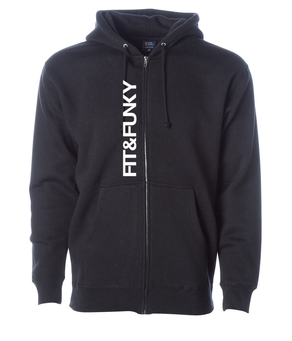 SWEAT À CAPUCHE ZIPPÉ UNISEXE, FIT &amp; FUNKY 