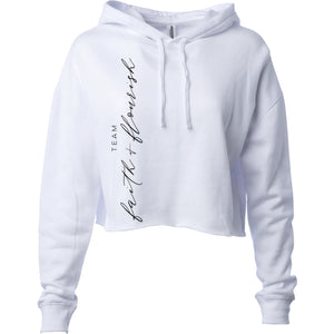 Faith + Flourish Ladies Crop Hoodie