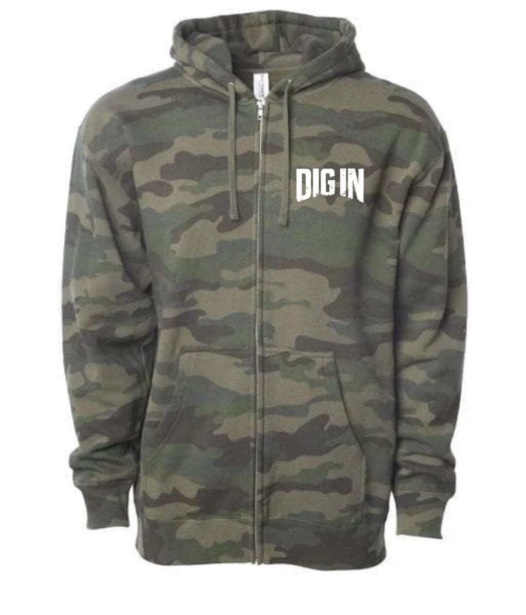 BODi DIG IN Unisex Zip Up Hoodie