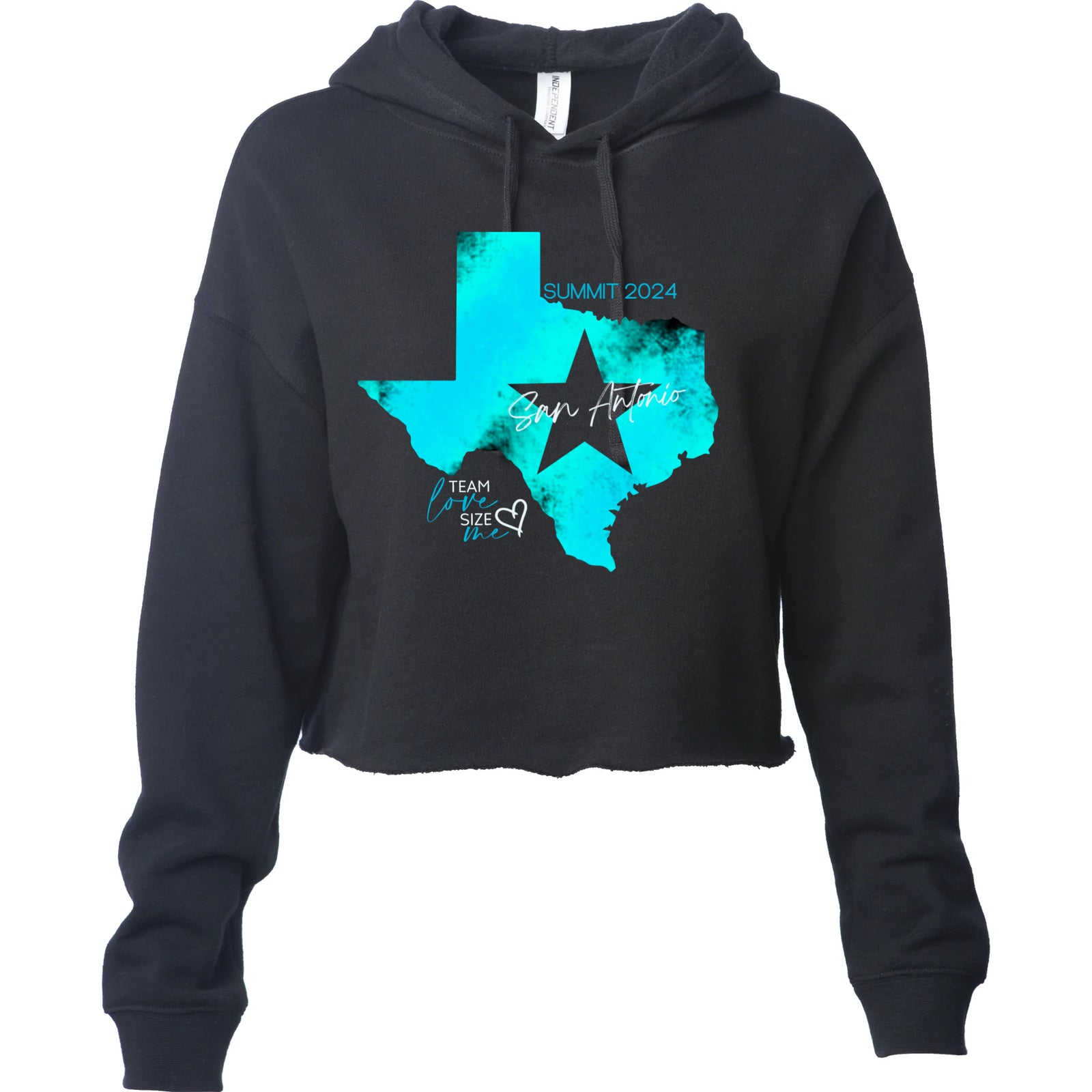 LOVE SIZE ME - SUMMIT Sweat à capuche court léger