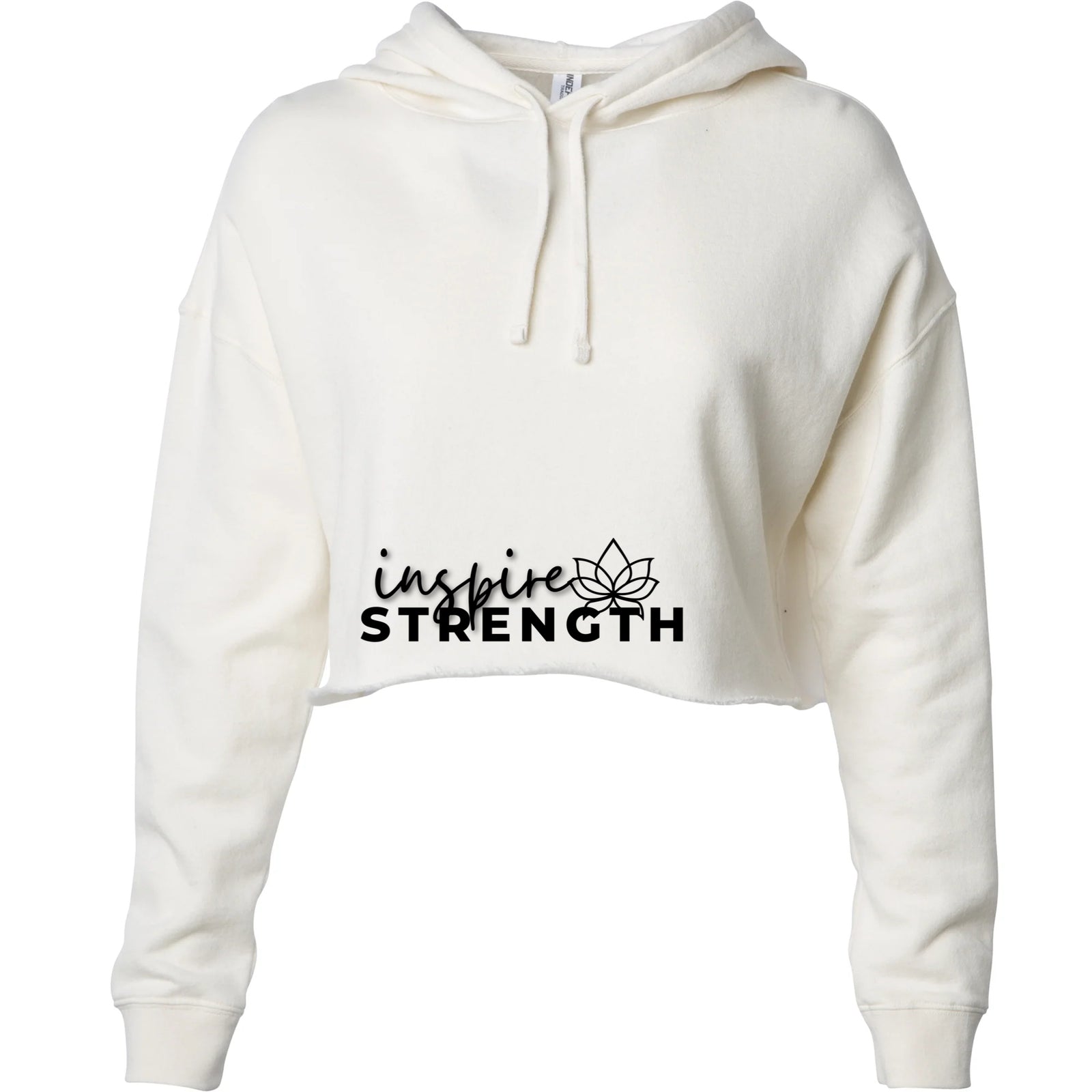 Sweat à capuche court Inspire Strength pour femmes