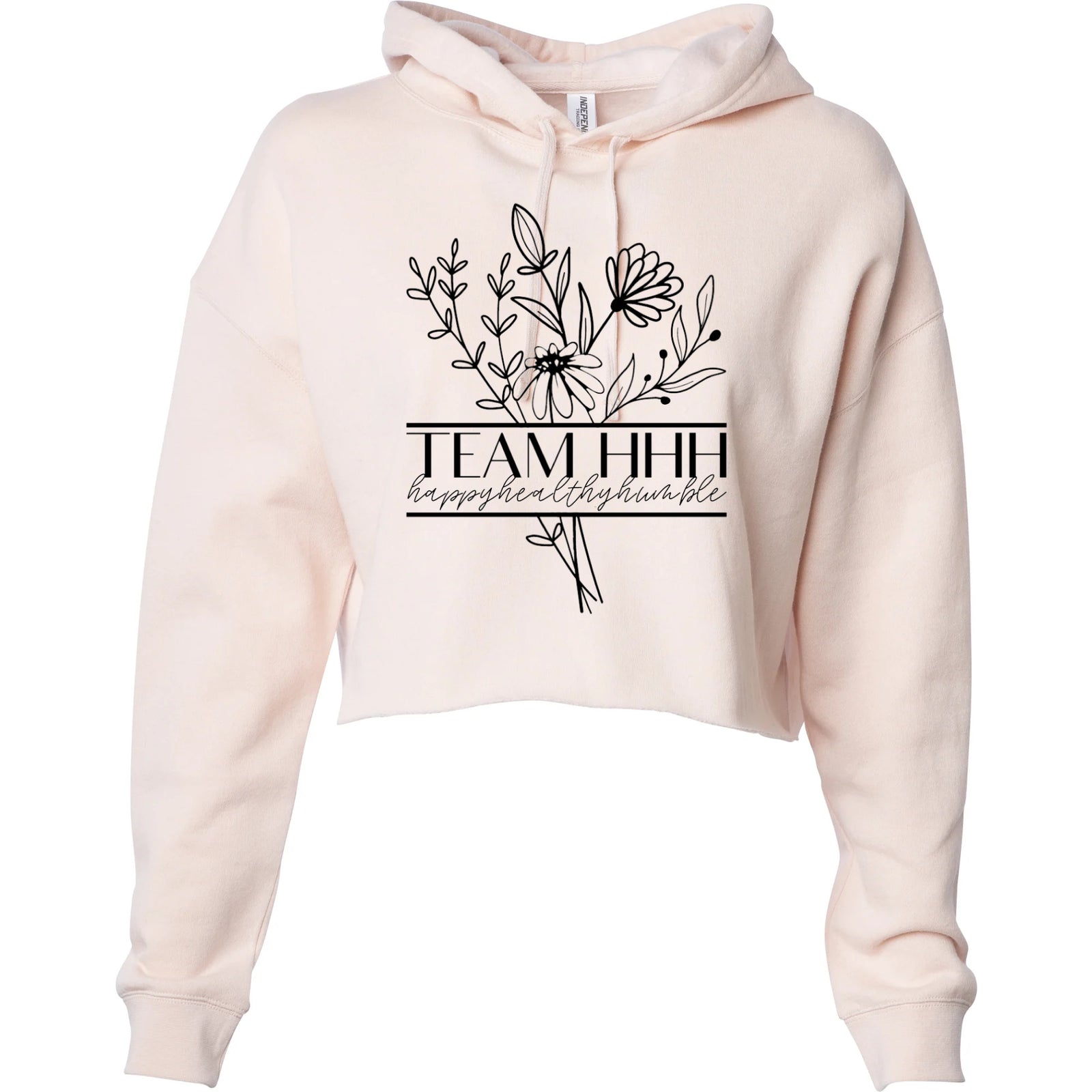 Sweat à capuche court pour femmes HHH