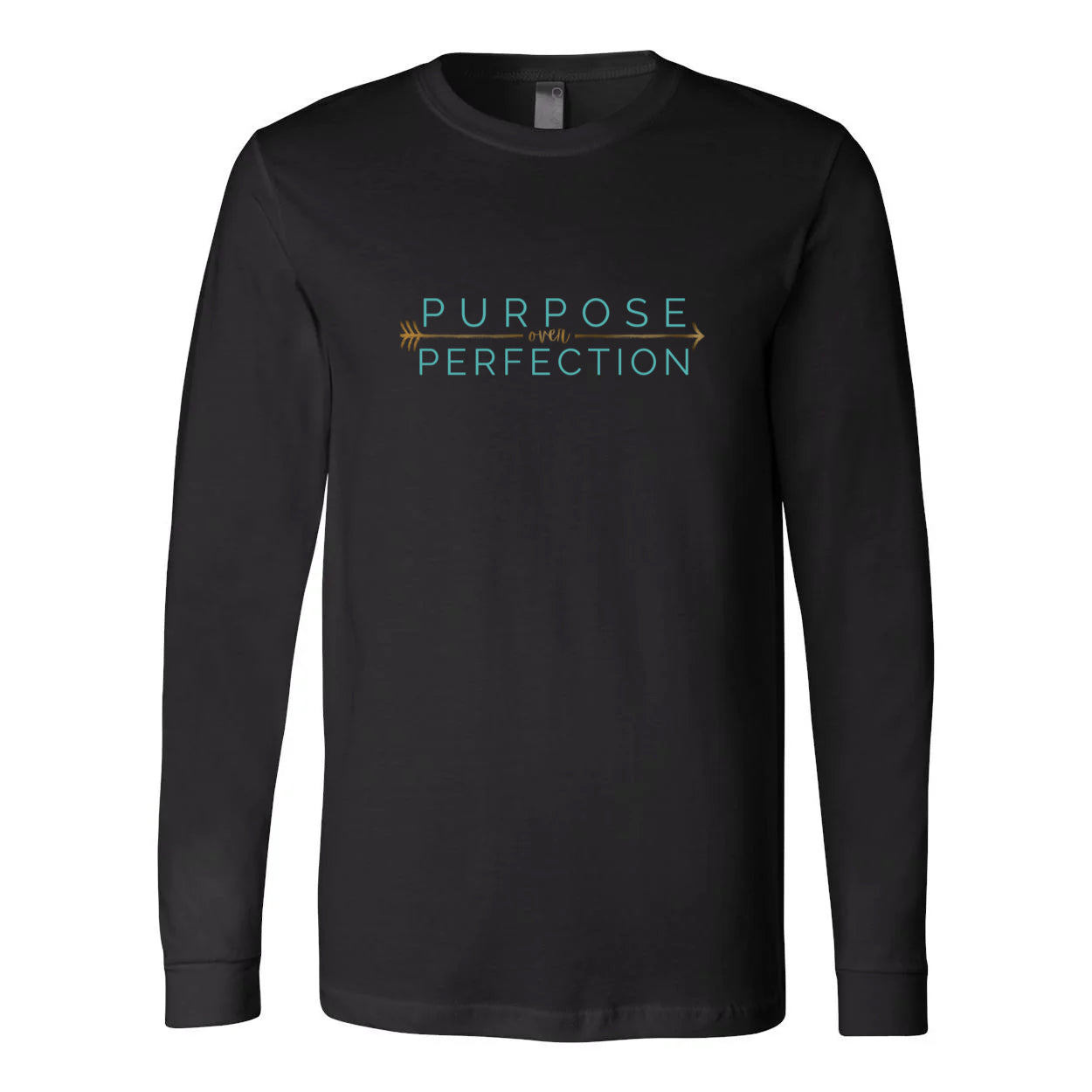 T-shirt à manches longues « L'objectif avant la perfection » 