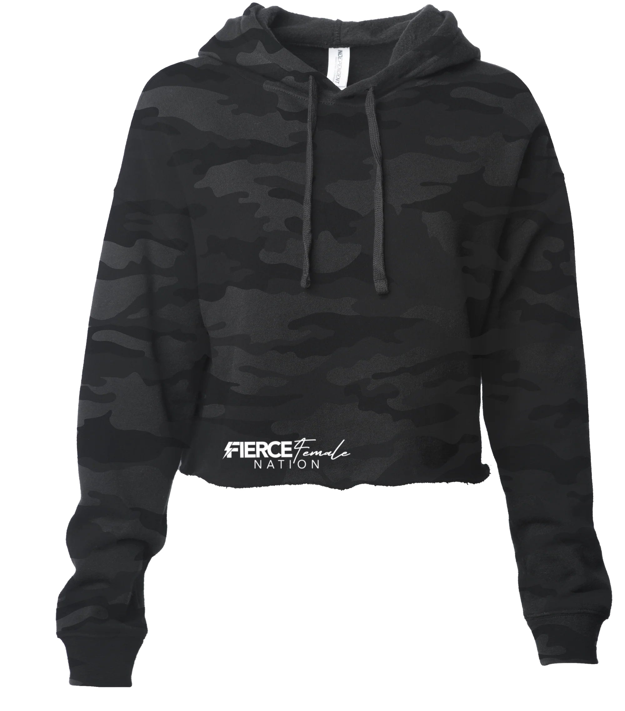 FIERCE FEMALE NATION Crop Hoodie