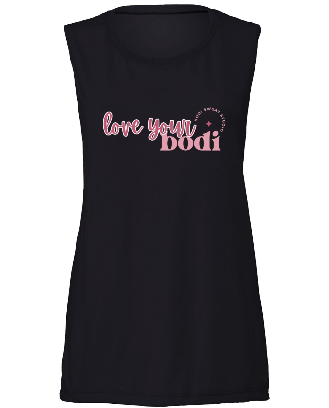 Push Love Your BODi / Rise & Gize Scoop Muscle Tank
