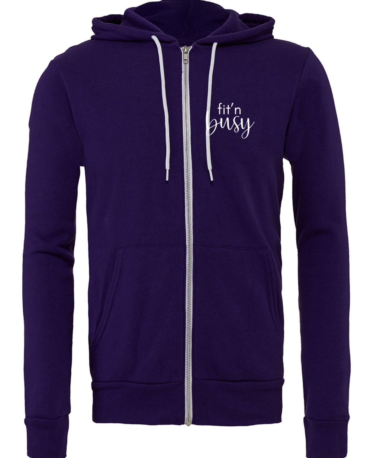 FIT'N BUSY Unisex ZipUp Hoodie