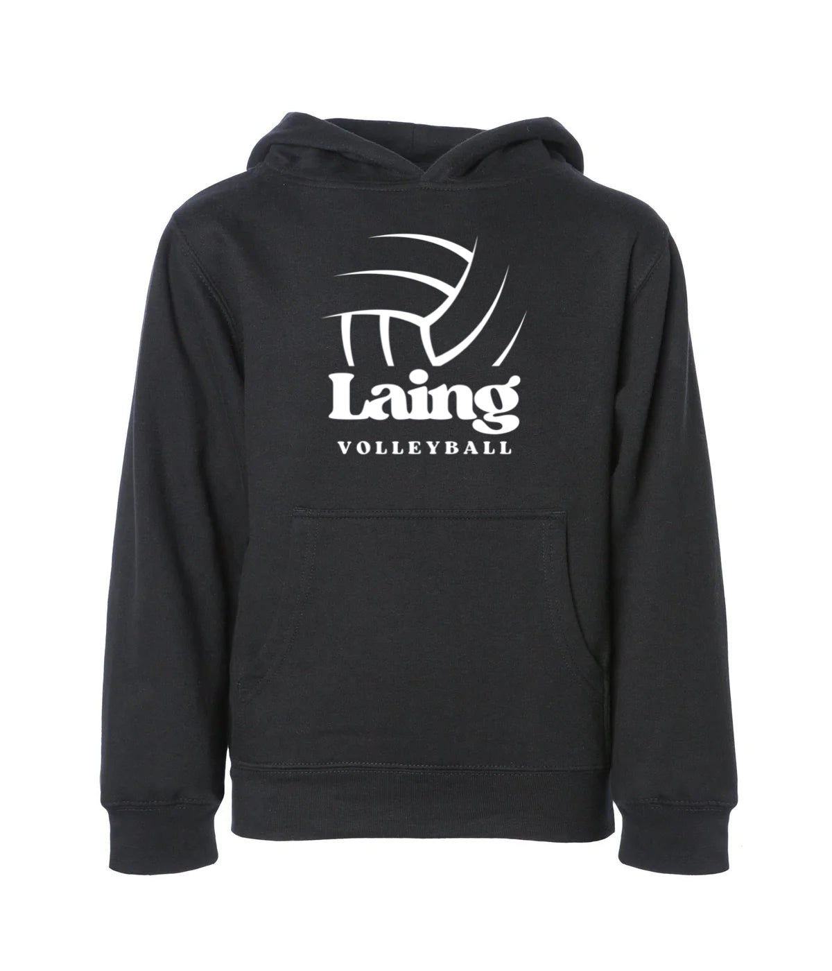 Sweat à capuche de volleyball Laing pour jeunes (noir)