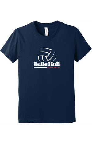 Belle Hall Volleyball Unisex Adult Hoodie & Tee ( White & Navy)