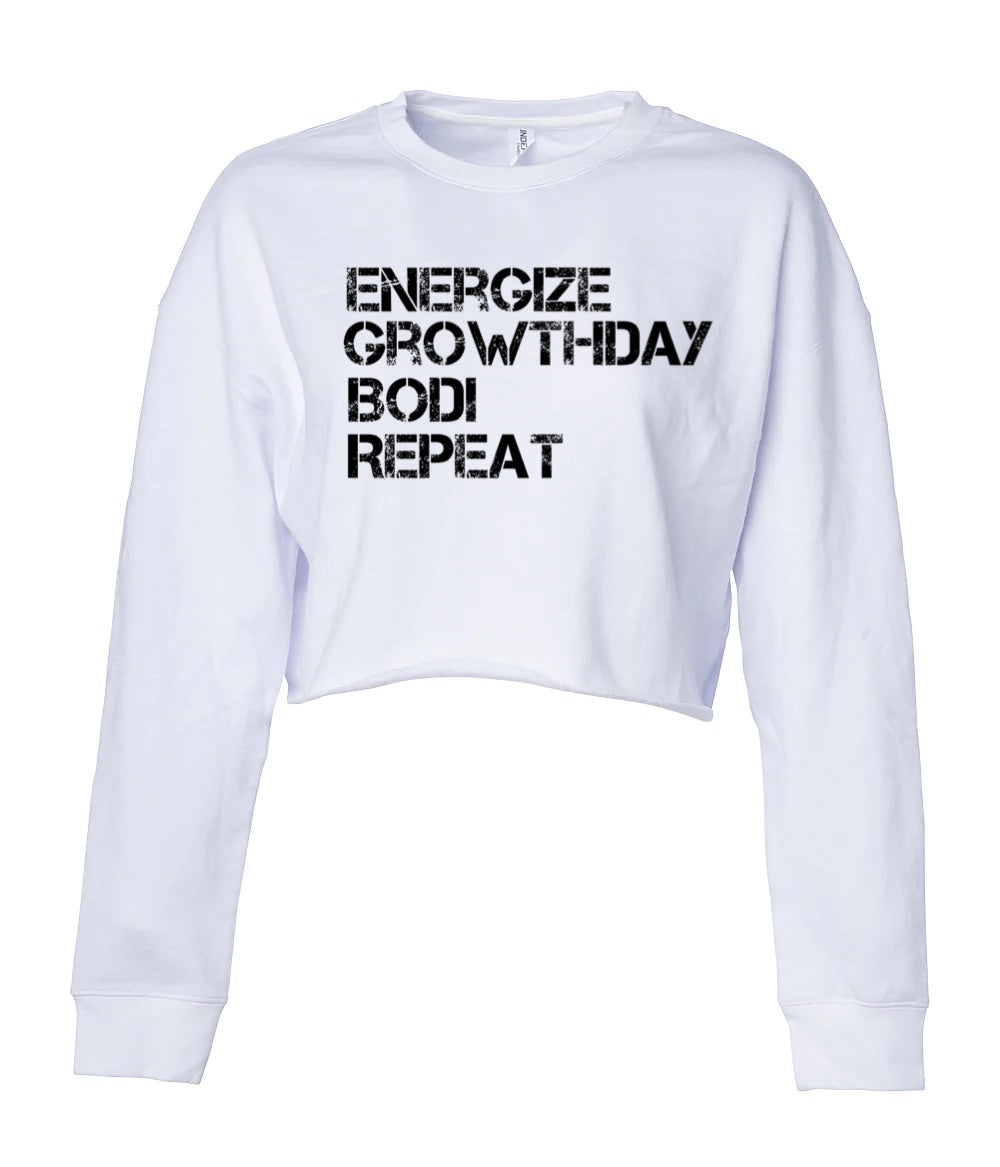 ENERGIZE GROWTHDAY Crop Hoodie & Crop Crew