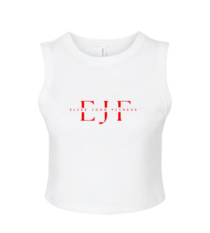 EJF Cropped Ribbed Tank