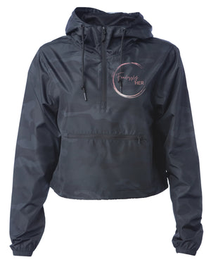 Fearlessly HER Crop Windbreaker