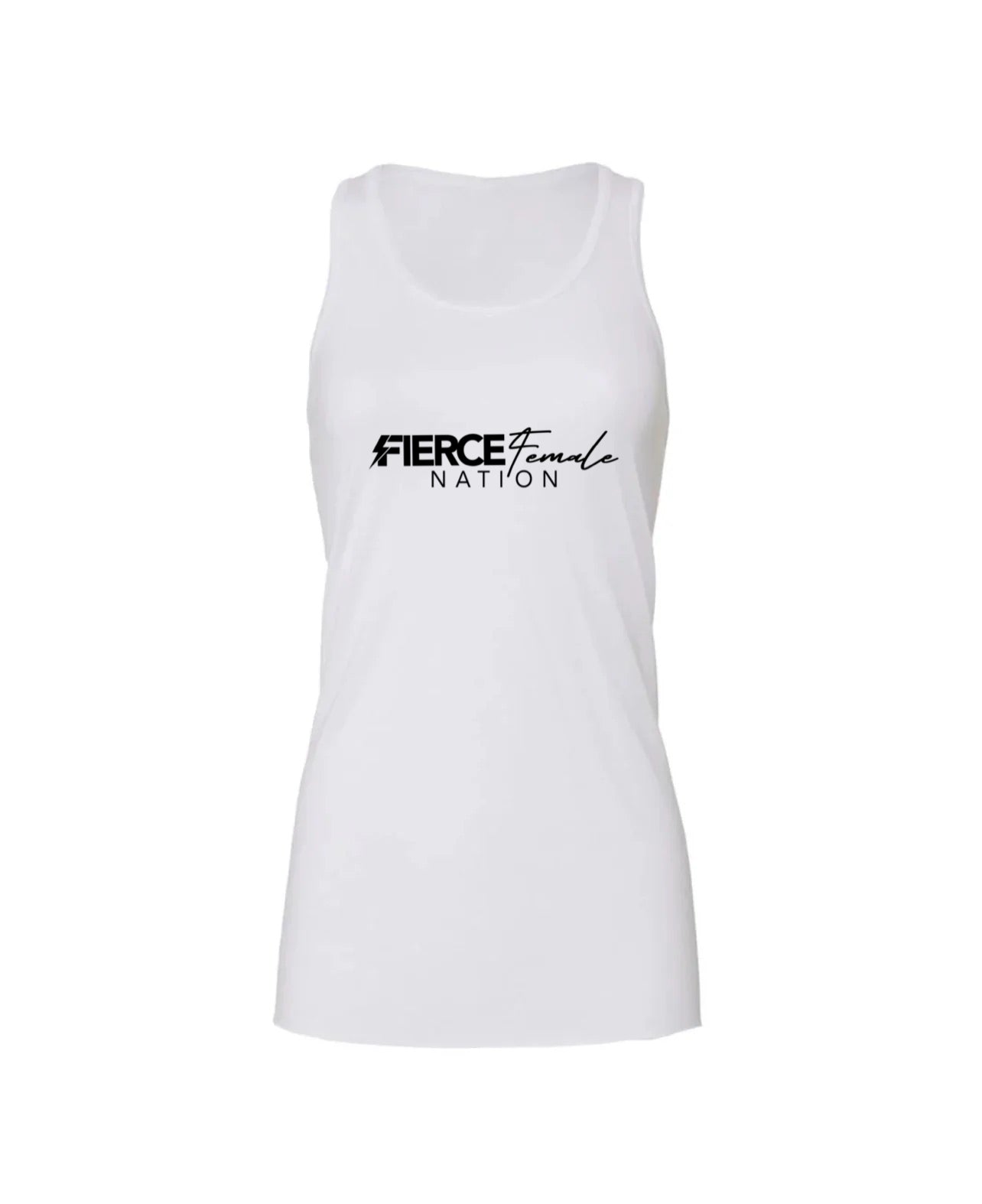 FIERCE FEMALE NATION  Flowy Full Length Tank