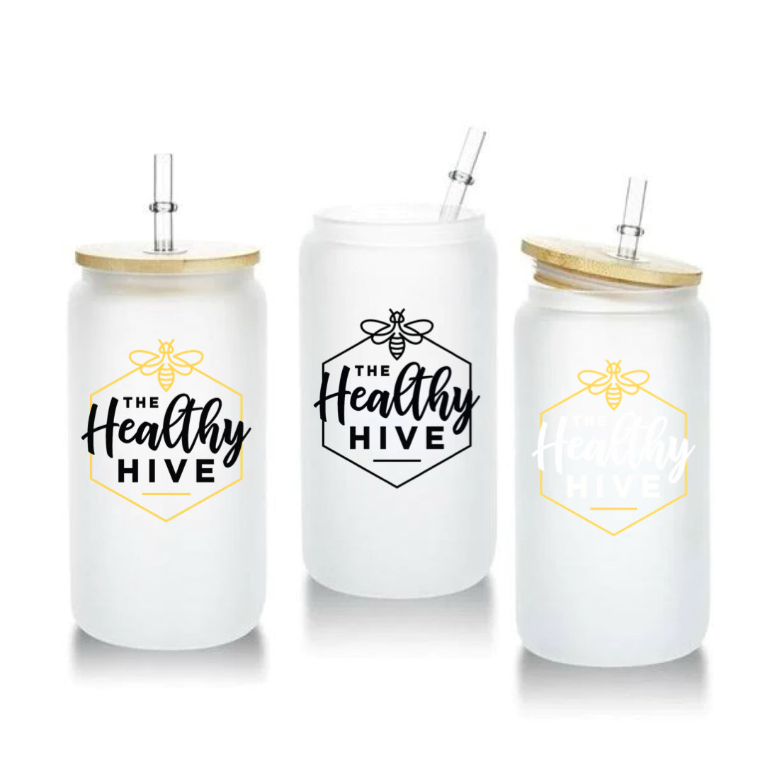 THE HEALTHY HIVE CAN GLASS &SHAKER BOTTLE COLLECTION