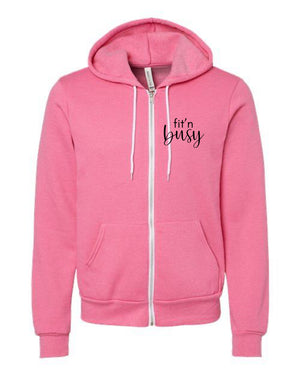 FIT'N BUSY Unisex ZipUp Hoodie