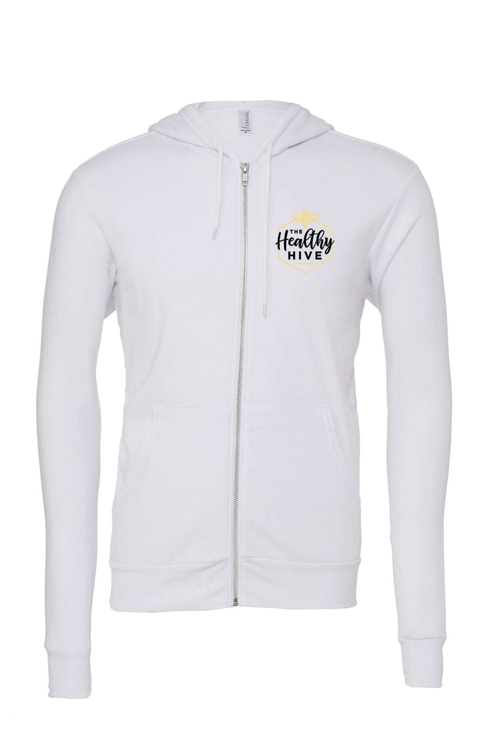 THE HEALTHY HIVE UNISEX ZIP UP HOODIE