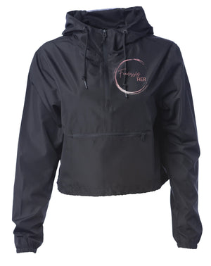 Fearlessly HER Crop Windbreaker