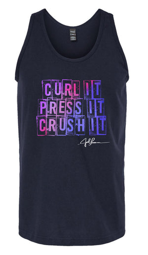 Joel-ism Unisex Tank Crush IT Curl IT