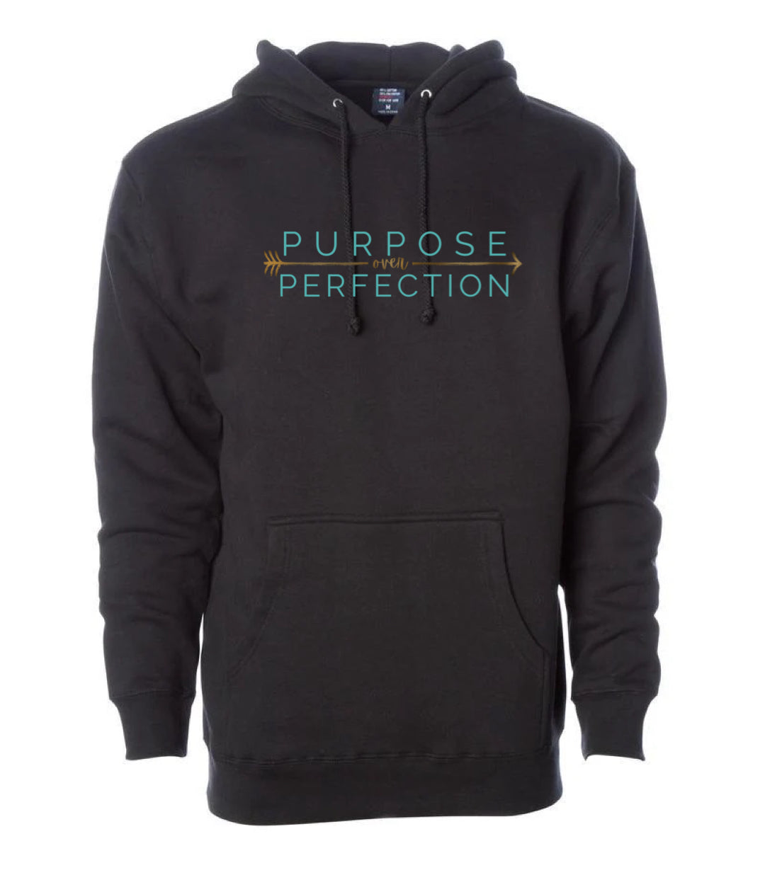 Sweat à capuche unisexe épais « Purpose Over Perfection »