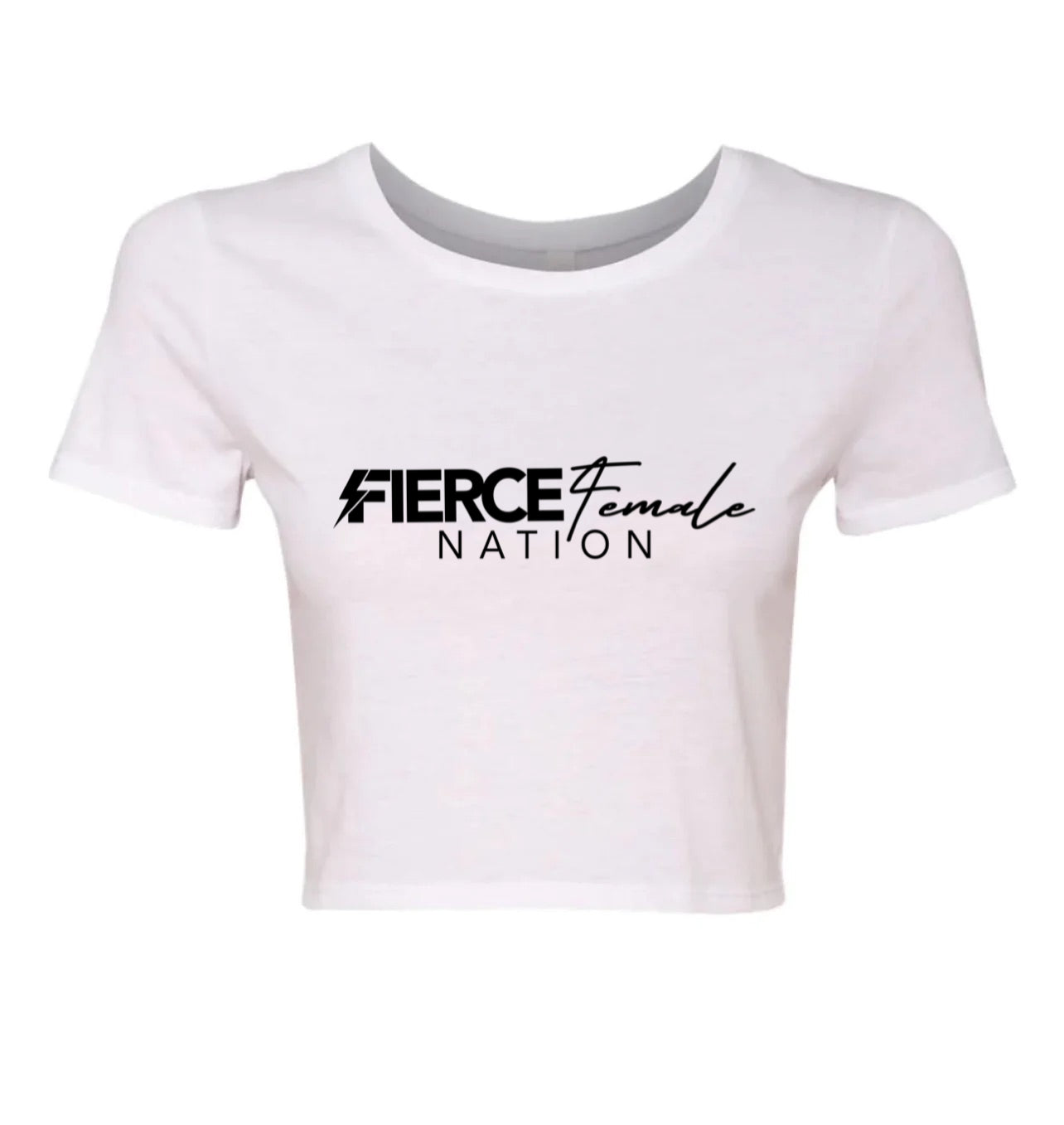 FIERCE FEMALE NATION Crop Tee