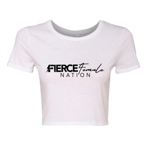 FIERCE FEMALE NATION Crop Tee