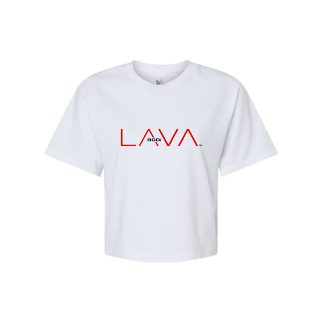 BODi LAVA Crop Tee
