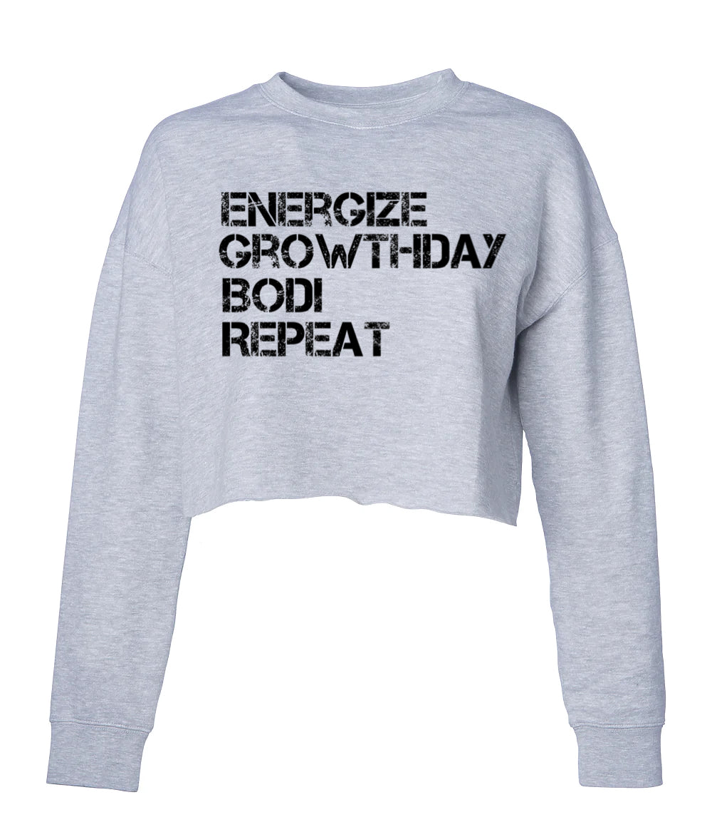 ENERGIZE GROWTHDAY Crop Hoodie & Crop Crew