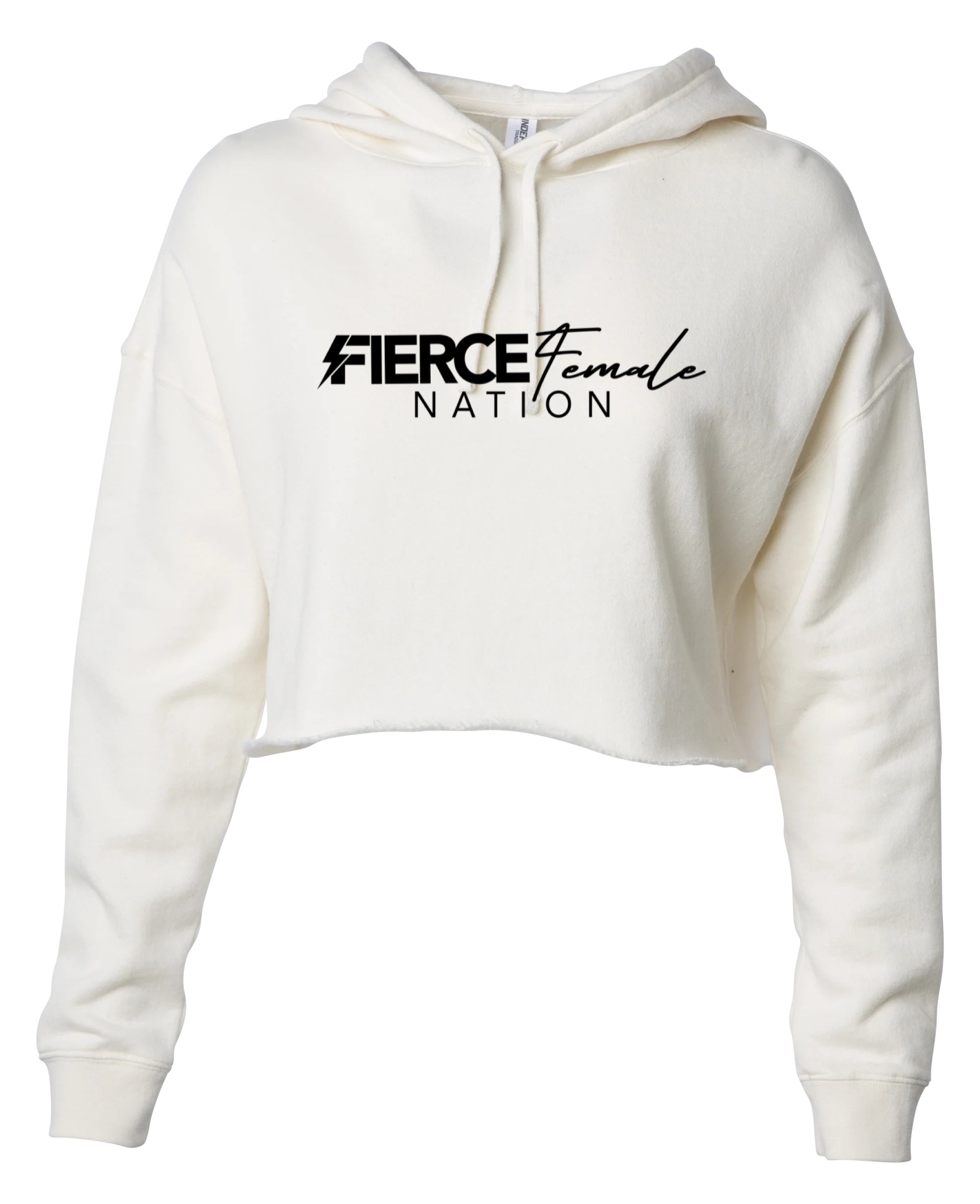 FIERCE FEMALE NATION Crop Hoodie