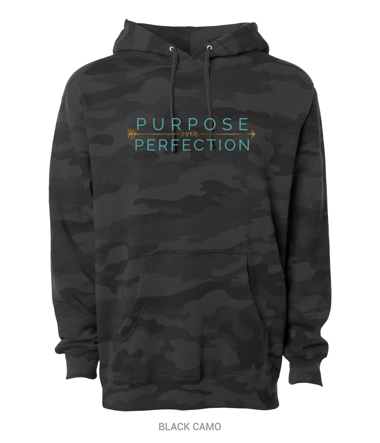 Sweat à capuche unisexe épais « Purpose Over Perfection »