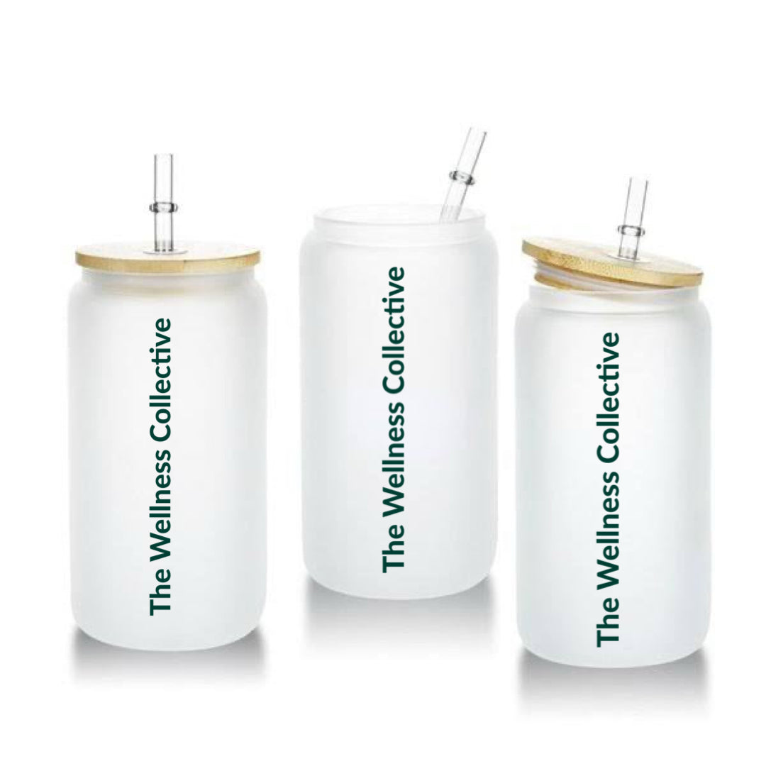 Collection de bouteilles shaker/canettes en verre The Wellness Collective