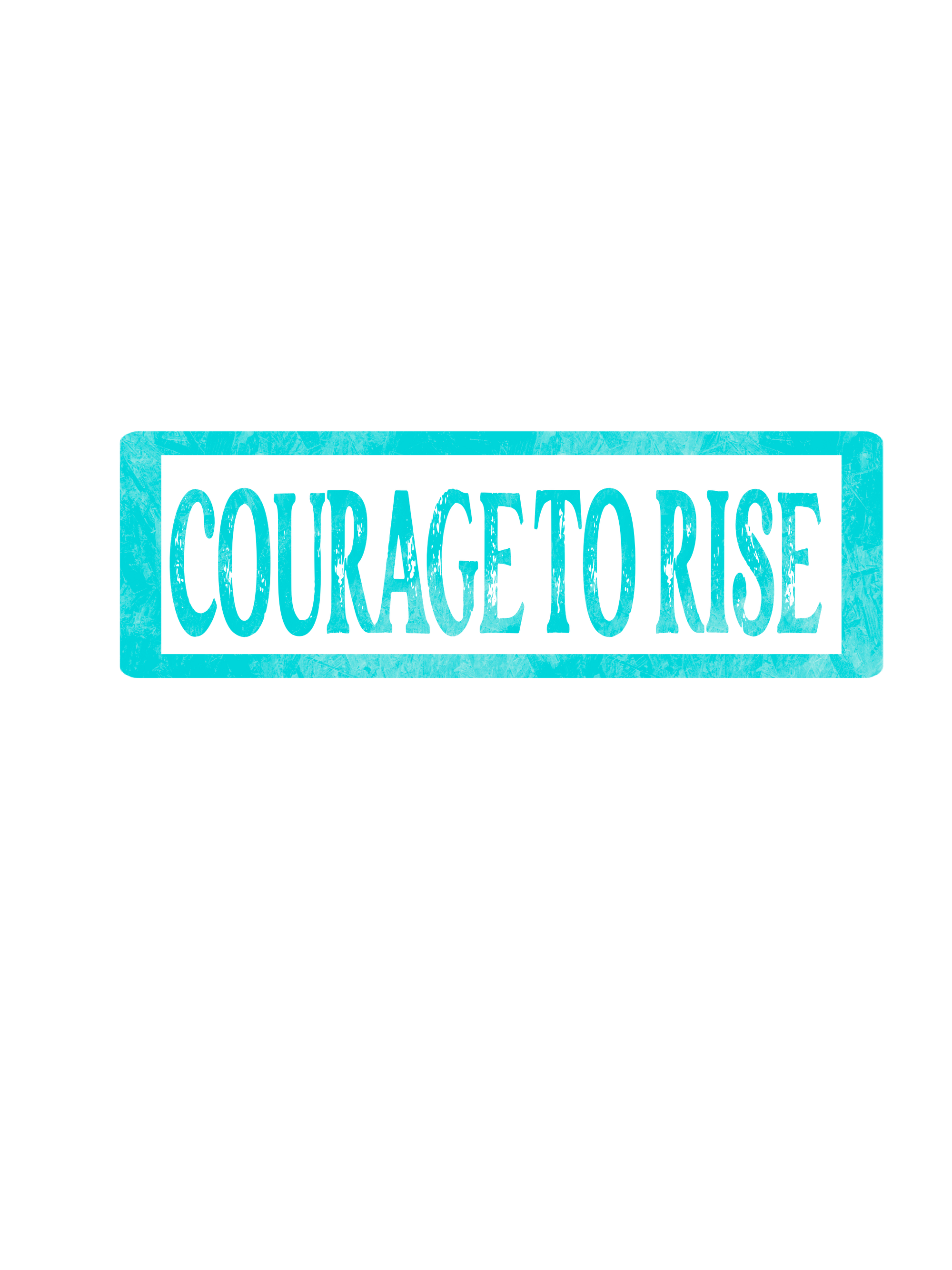 COURAGE TO RISE CROP TANK