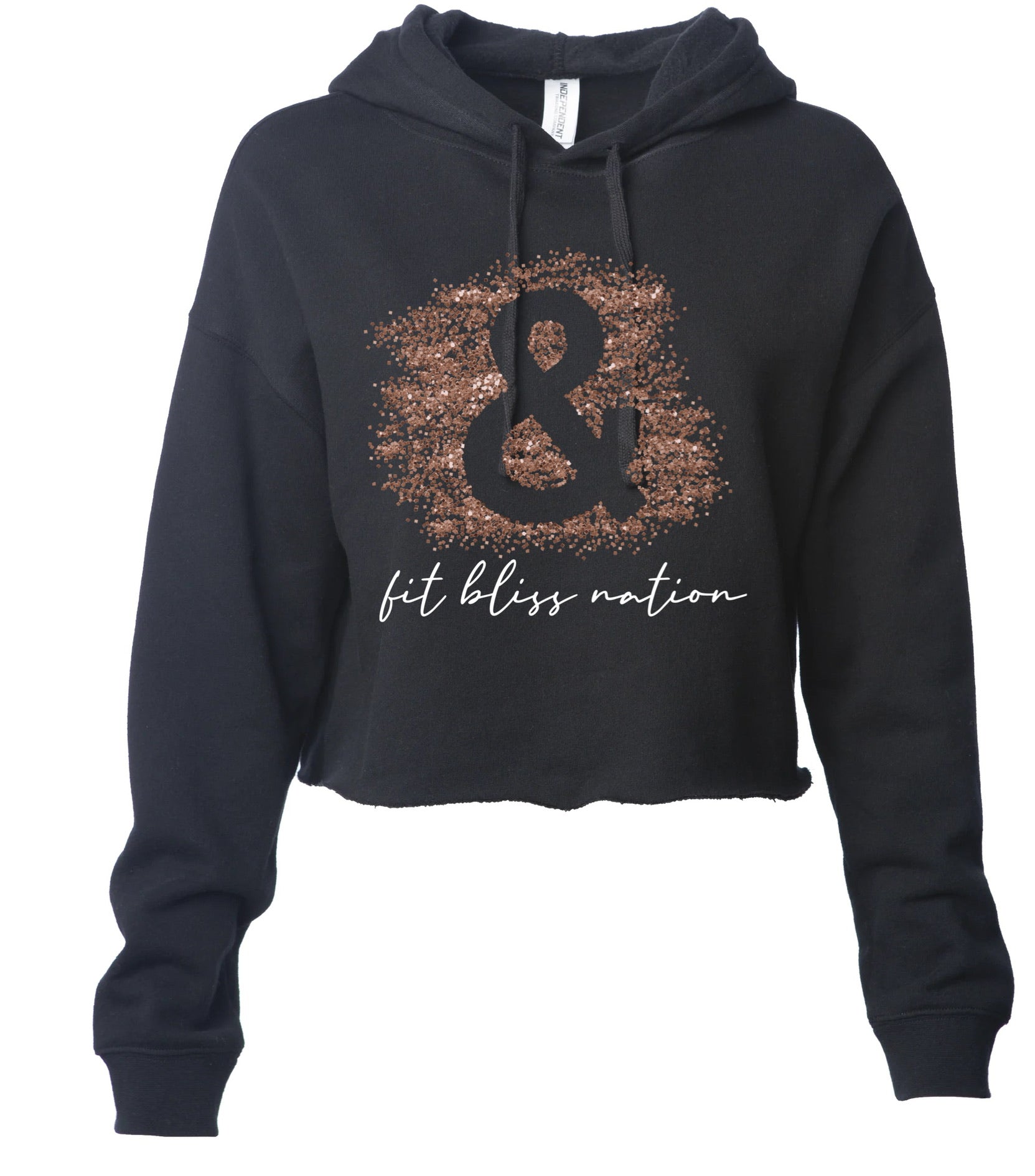 FIT BLISS NATION CROP HOODIE