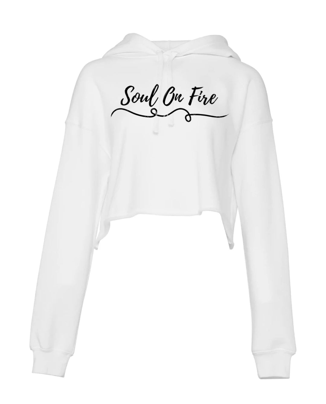 Soul On Fire Crop Hoodie