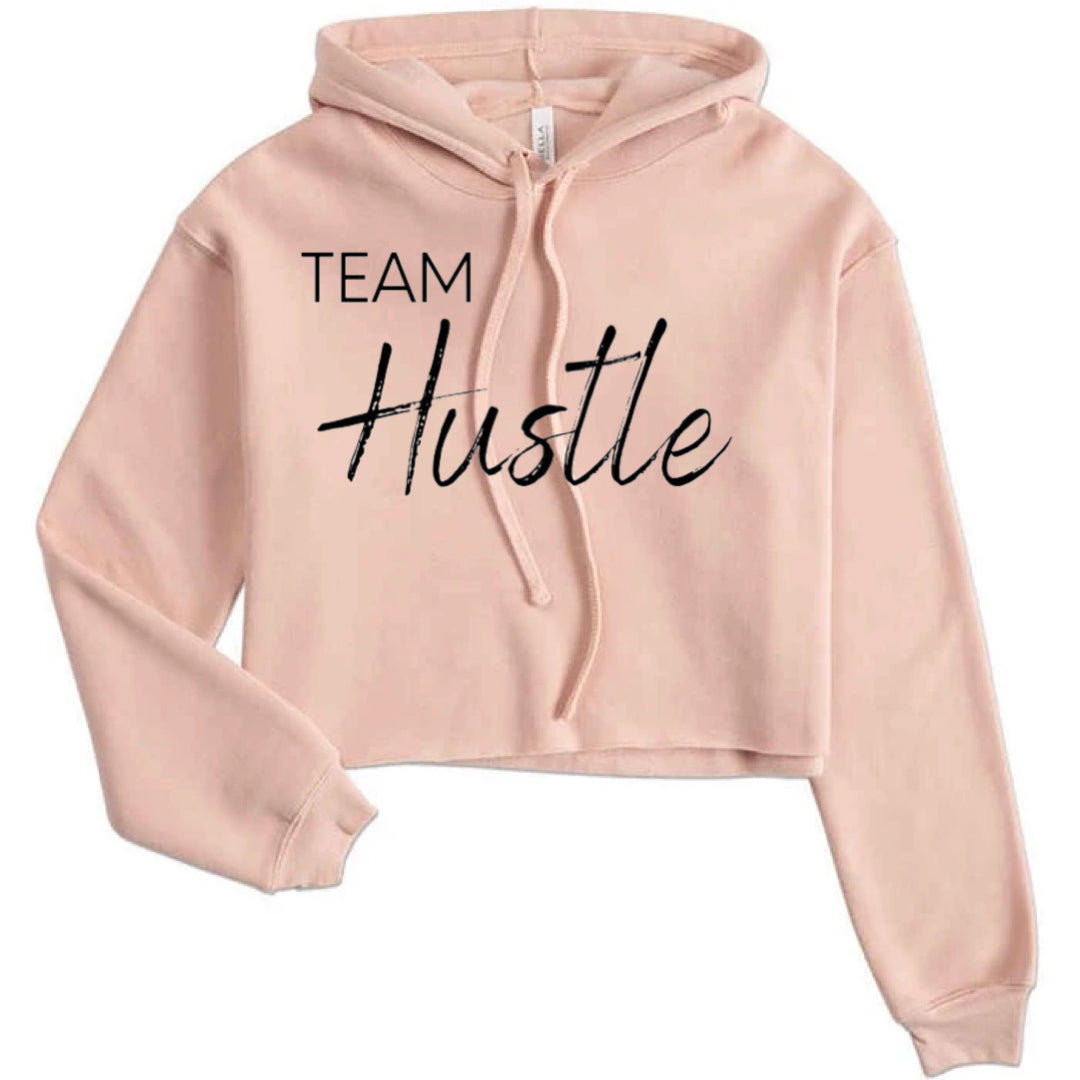 Team Hustle Crop Hoodie