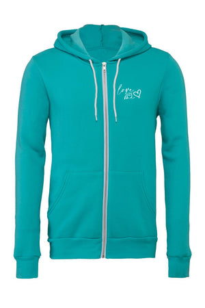 LOVE SIZE ME- Unisex Zip Up Hoodie