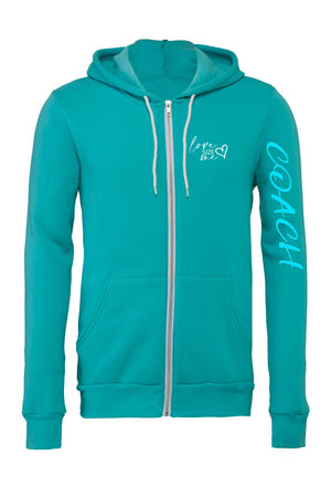 LOVE SIZE ME- Coach Unisex Zip Up Hoodie