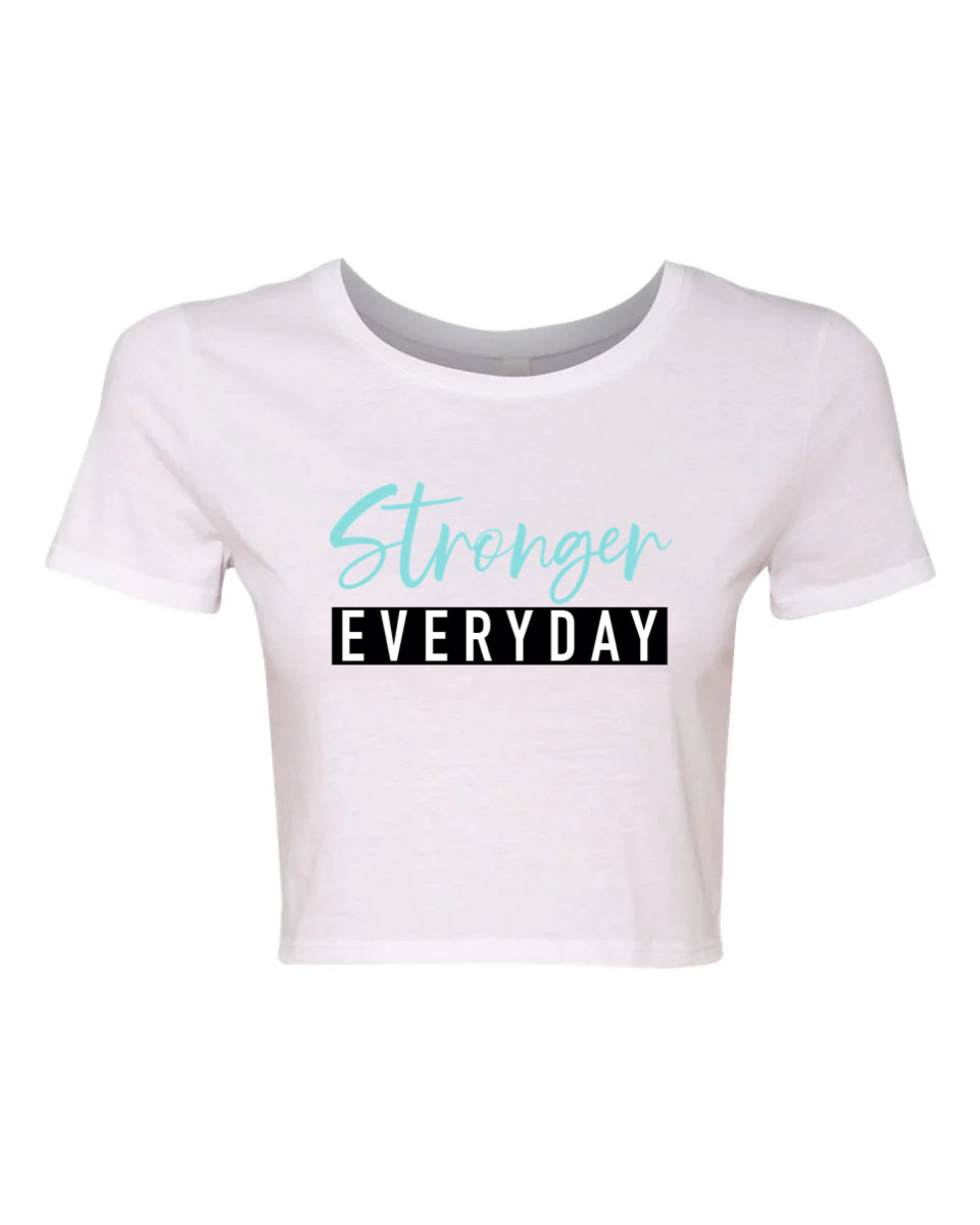 SHINE & STRONGER EVERYDAY CROP TEE