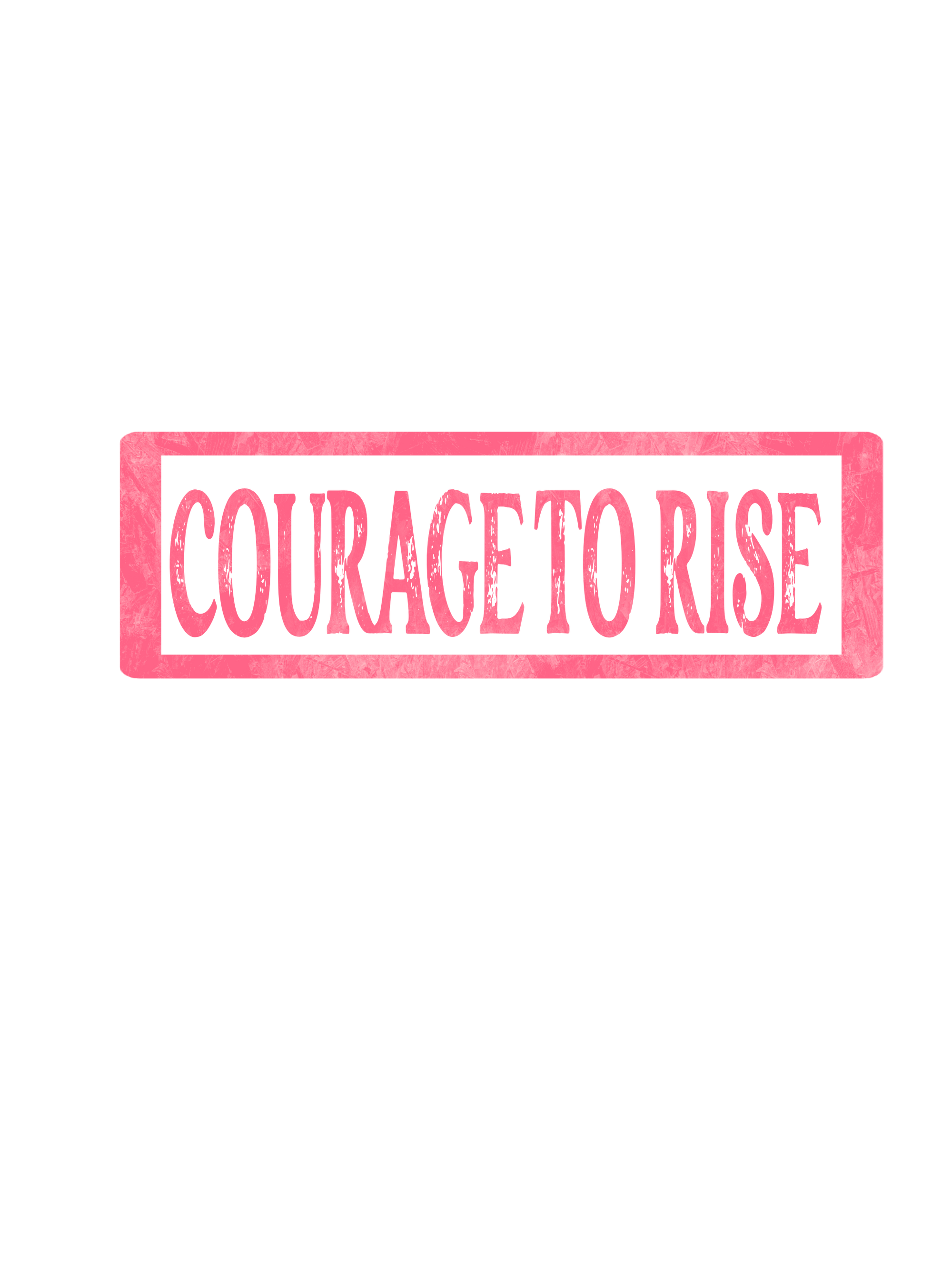 COURAGE TO RISE ZIP UP HOODIE