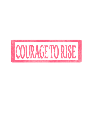 COURAGE TO RISE ZIP UP HOODIE