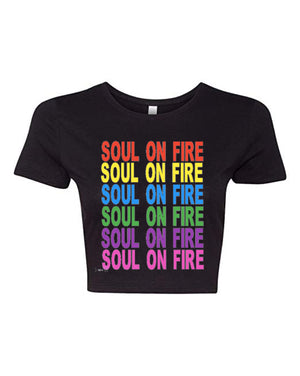 SOUL ON FIRE CROP TEE