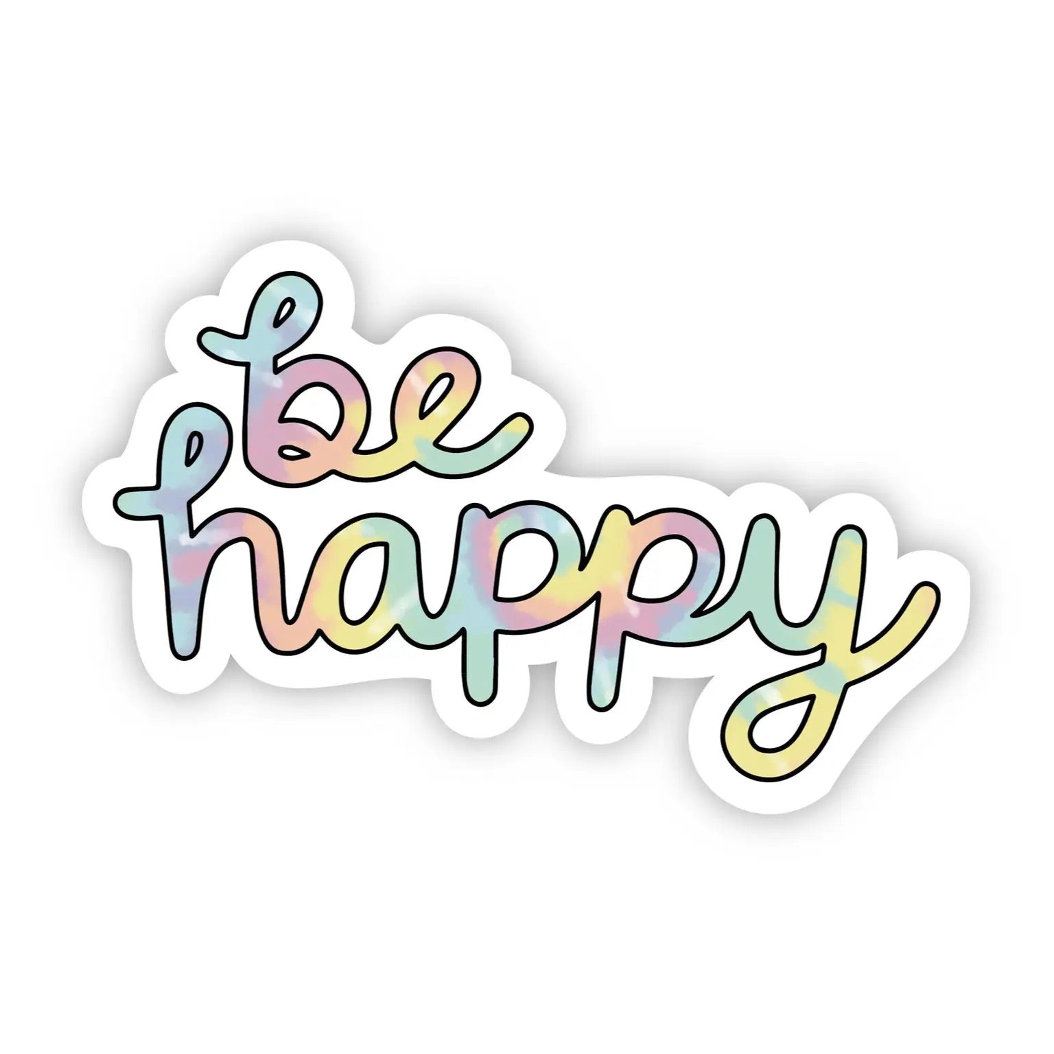 -Be Happy Dye Cut Sticker-