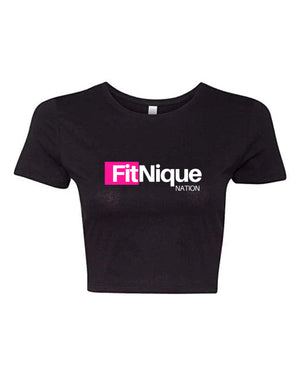 FITNIQUE Nation Crop Tee