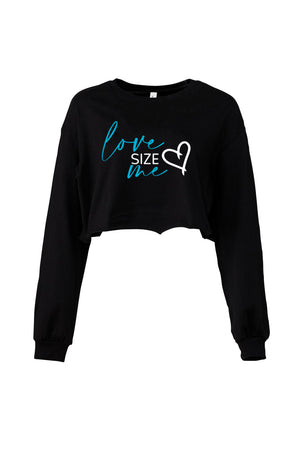 LOVE SIZE ME- Love Sleeve Crop Tee