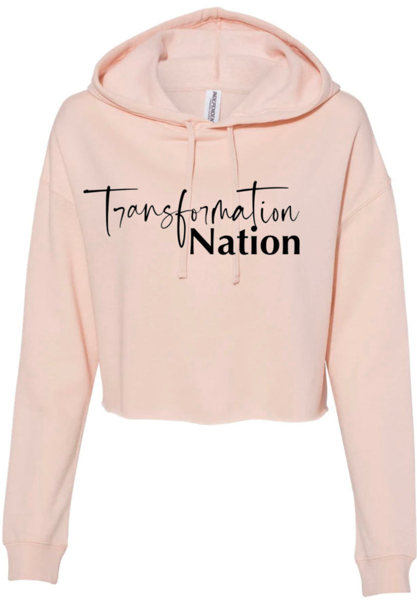 TRANSFORMATION NATION LIGHTWEIGHT CROP HOODIE