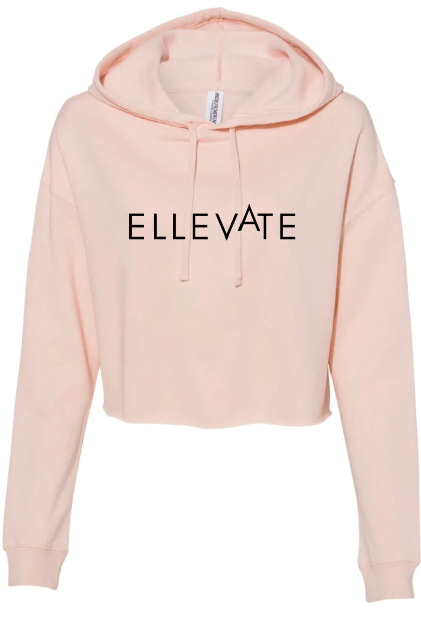 ELLEVATE WELLNESS CROP HOODIE ( LIGHTWEIGHT)