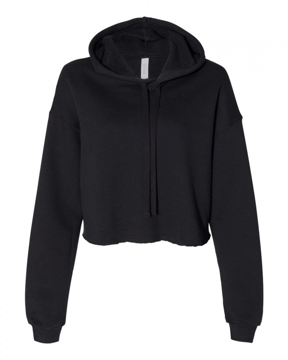 SIMPLY MIND BODY FITNESS FLEECE CROP HOODIE