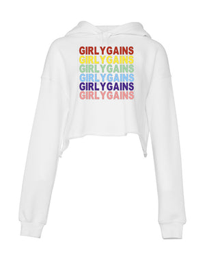 GIRLY GAINS CROP HOODIE