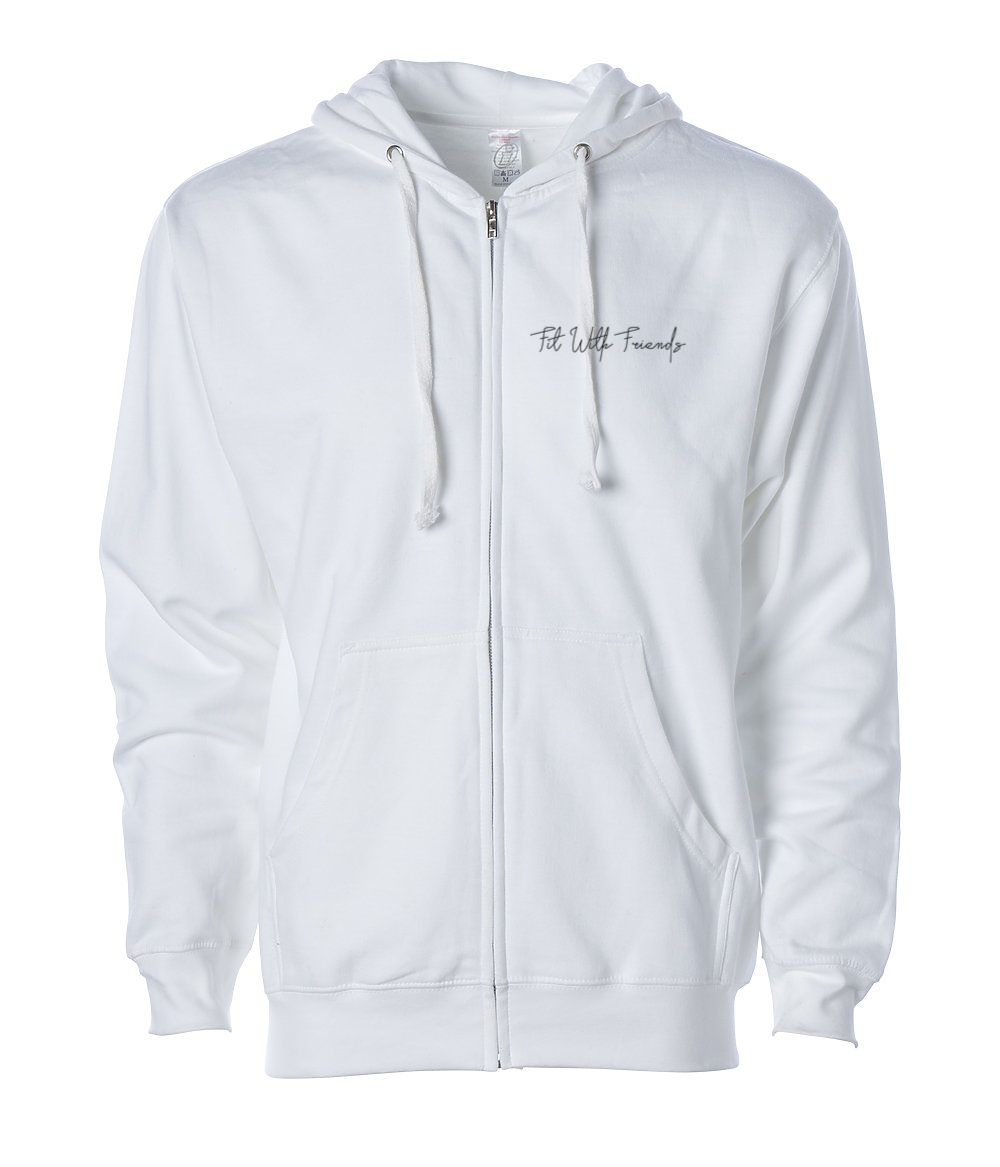 FIT WITH FRIENDS ZIP UP HOODIE