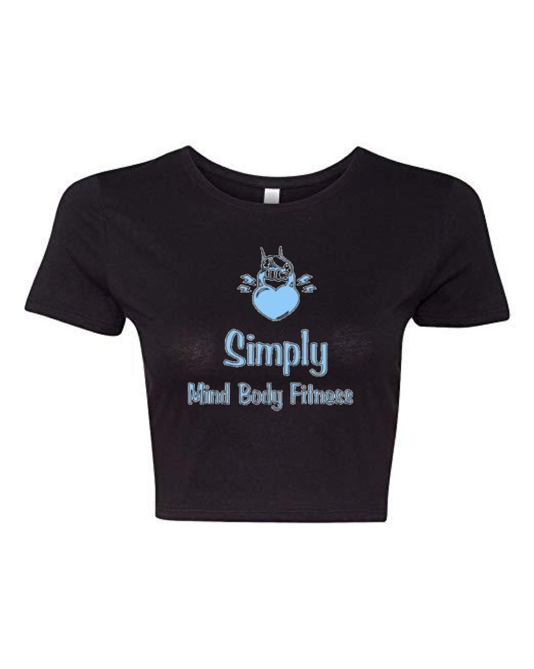 SIMPLY MIND BODY FITNESS CROP TEE