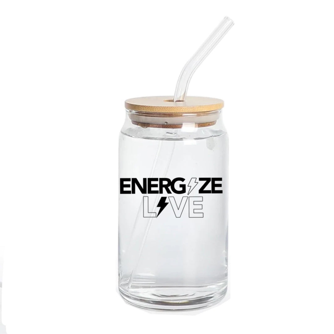 ENERGIZE LIVE 16oz Can Glass